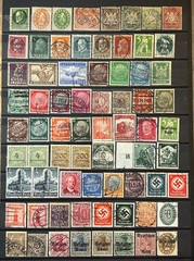 German Reich Stamps – Lot of 70 stamps used nice WWII and Bavaria /756