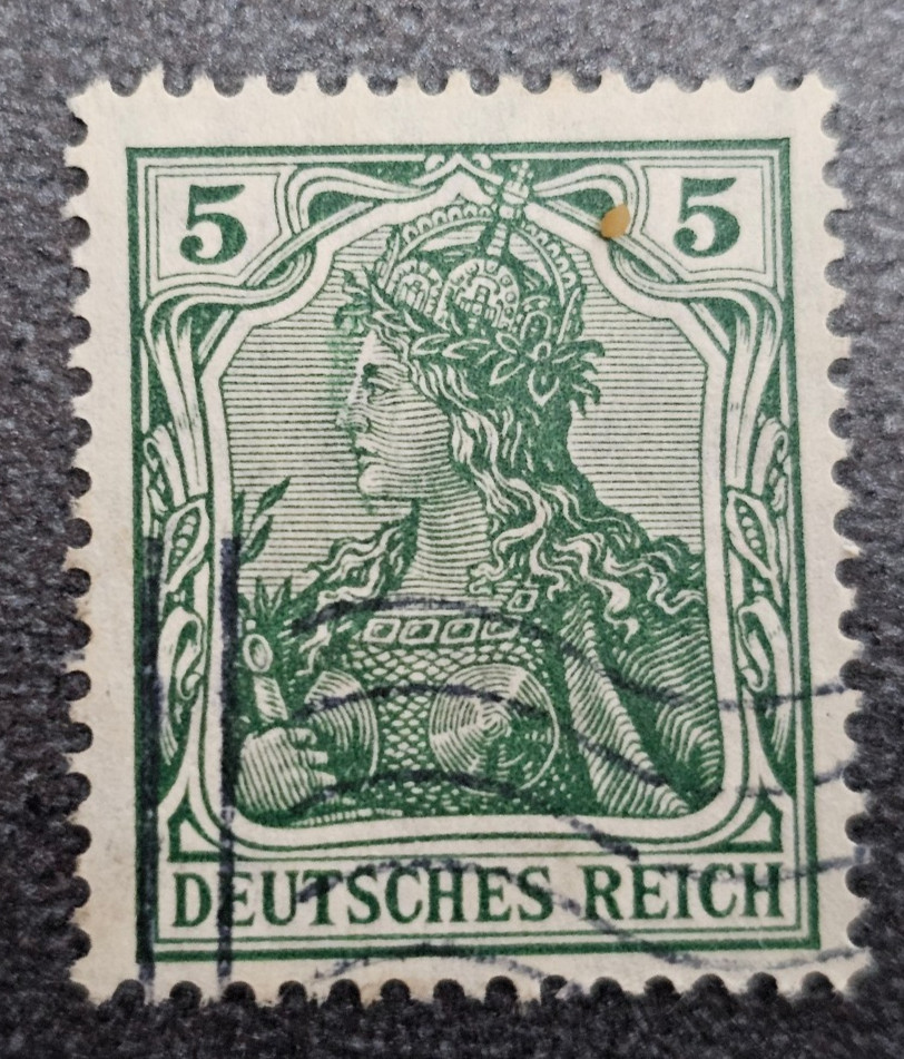 Stamp Germany Deutsches Reich Germania 5 Pfennig 1905 Mi. Nr. 85 [🇩🇪39672-15]