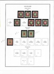 Heligoland collection 22 items M/U mounted on specialist pages CV $1,345- (a10k7