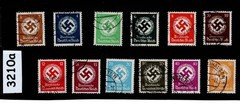 Stamp set Sc 080-091 Complete Used WWII official Swastika 1934 issues #3210a