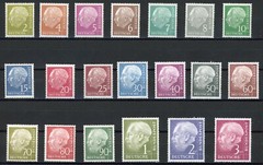 Germany 1954-1960 Theodor Heuss Scott# 702-721 Mint XF OG Never Hinged Gem