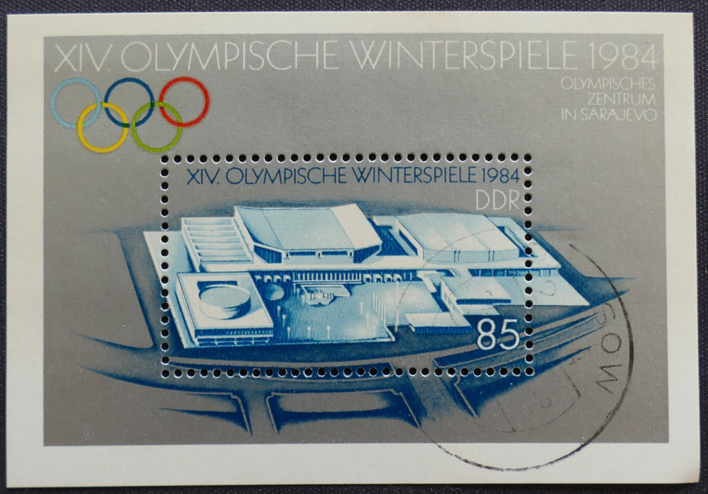 DDR MiNr. 2843 Block 74 DASSOW Cancelled (AK 689)