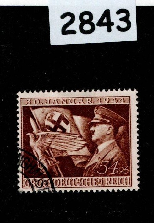 Used Stamp B252 / 1944 Third Reich era Germany / Hitler assumes power #2843