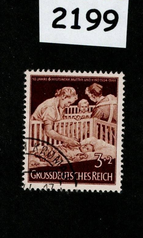 Used stamp B253 1944 Mother & child Children Mother’s day Germany #2199
