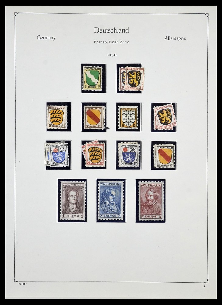 GERMANY Deutschland France 1945-1948 French Zone MNH MH Used Stamp Collection