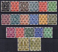 GERMANY-USA BRITISCHE ZONE 1948 Sc.52II-68II-K AIX-AII K Cv.6000 € MNH SIGNED