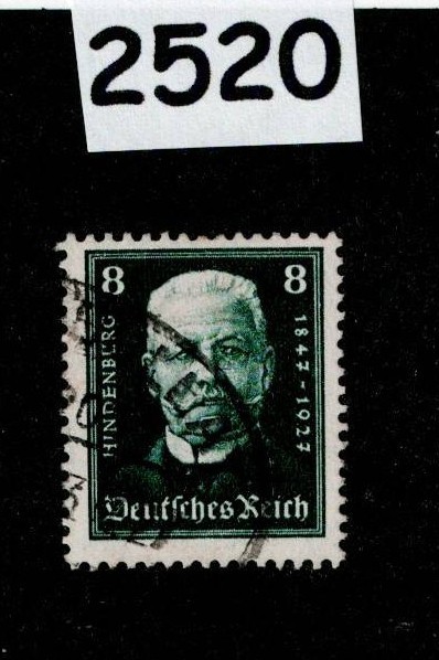 Used Stamp Sc B19 1927 President Paul von Hindenburg German republic #2520