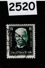 Used Stamp Sc B19 1927 President Paul von Hindenburg German republic #2520