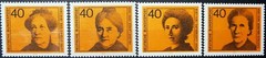 Germany stamps – Famous women_1974 – MNH.