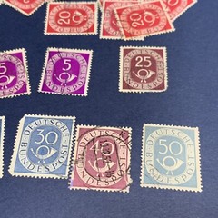 GERMANY 1950’s LOT OF 75 POSTHORN STAMPS, INVESTOR LOT