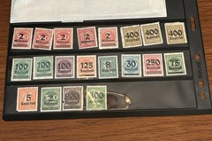 German Overprint Stamp Lot Of 20 MNH