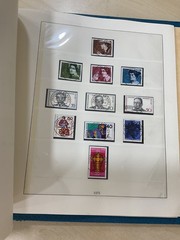 German stamps. 1973 – 1977 colour preprinted Linder album. Used. C409