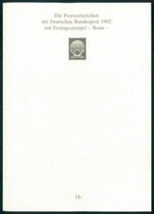 GERMANY FOLDER 1992/16 EUROPA CEPT ENTDECKUNG AMERIKAS NATIVES