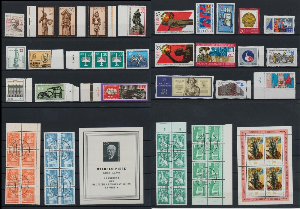 Germany East, DDR, beautiful stamp collection, used and new (RD 29)