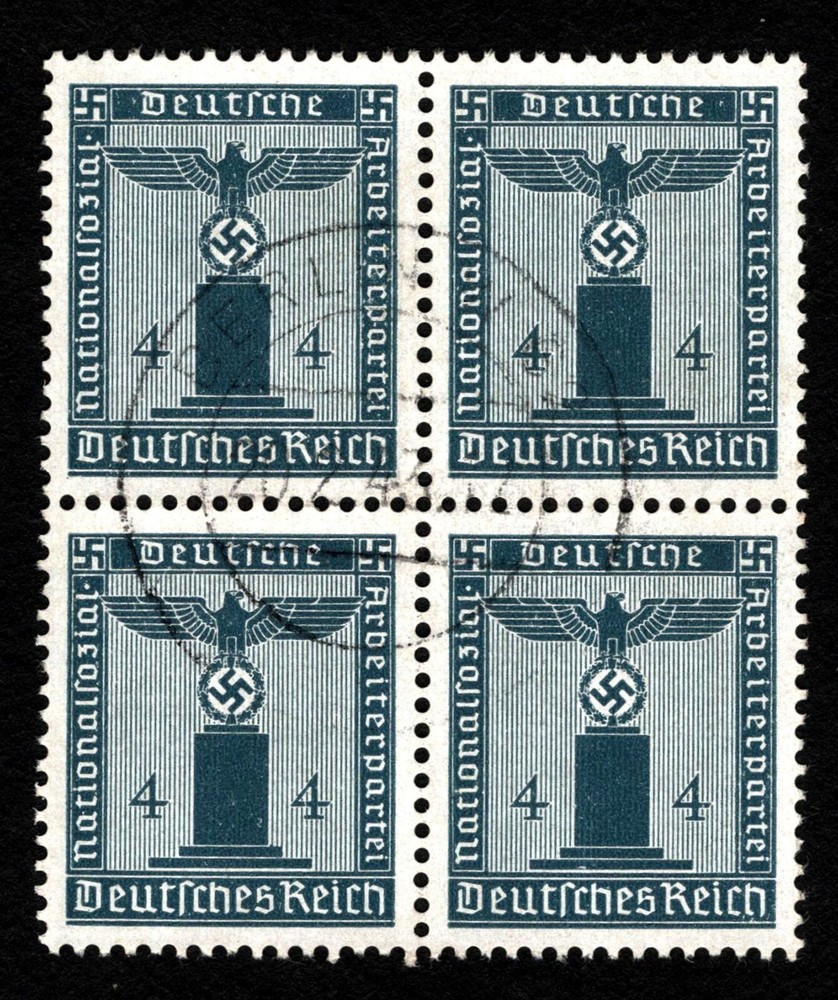 OPC 1942 Germany 4pf Franchise Block Sc#S14 Used Unwatermarked 46008