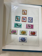 German stamps. 1973 – 1977 colour preprinted Linder album. Used. C409