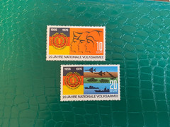 GERMANY EAST DDR GDR 1976 USED OR MNH PEOPLE’S ARMY PLANE ROCKET TANK SHIP