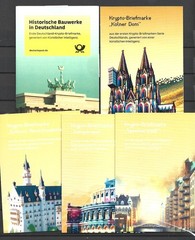 Germany 2023, 2024, 2025 5 Krypto Self-adhesive Yellow Booklets MNH