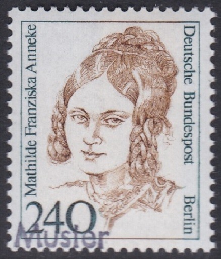 Specimen, Berlin Sc9N528 American Author Mathilde Franziska Anneke, (1817-84)