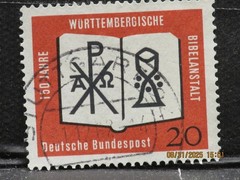 The listing:(1)1962 Deutsche Württemberg Bible Inst. 20 Pfg Postage Stamp-LH-HHH