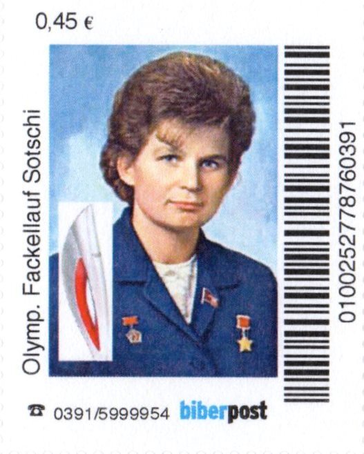 Beaver Post: „Valentina Tereshkova: Olympic Torch Relay, Sochi“, Sentence, Mint