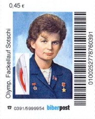 Beaver Post: „Valentina Tereshkova: Olympic Torch Relay, Sochi“, Sentence, Mint