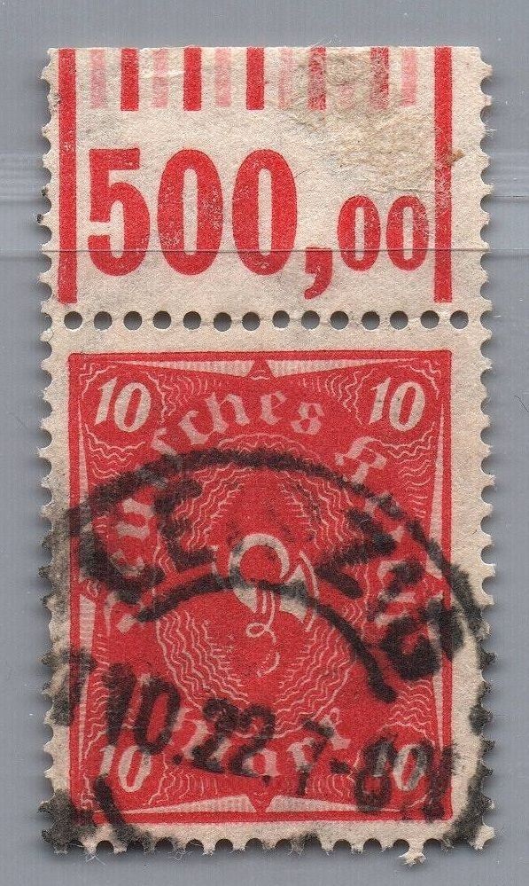German Reich Michel No. 206 WOR stamped