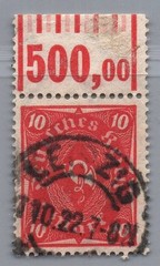 German Reich Michel No. 206 WOR stamped