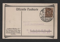 GERMANY 1924 EARLY AIRPLANE SHOW AUGUST 10, 1924 GÖRLITZ FLUGTAGE CDS