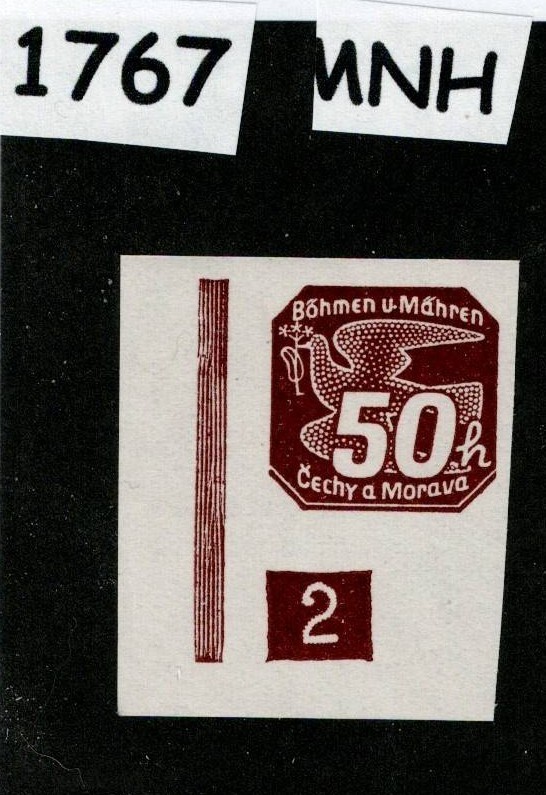 MNH stamp Sc P8 Newspaper German Occupied Czechoslovakia WWII 1939 #1767