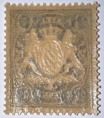 Travelstamps: 1920 Germany Bayern Overprint Stamp Mi 177 – Mint MOGH