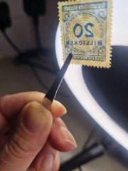 Germany 1923 20 Mio Mark Blue Handstamp Mi 320 II Mint Ref#G2
