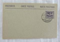 1920 German Postcard 15 Pf Haute Silesie Beuthen Oberschl Blue UNUSED Set of 26