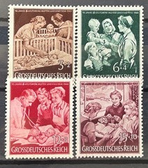 1944 German Reich Stamps set Mi:DR869-872 Mother and Child MH* mint /256