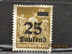 The listing is for:(1)1923 German Empire Hyperinflation Stamp-LH-See Photos