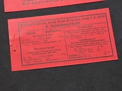 WW2 Nazi German NSDAP Third Reich Open Stamp Booklet w Hindenburg Stamps Inside