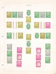 Germany West 1950s Heuss Booklet Panes Collection Se-Tenant Ad Tabs Lot 8 Pgs