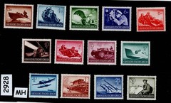MH stamp set B257-269 1944 Military Hero’s Day Third Reich WWII Germany #2928