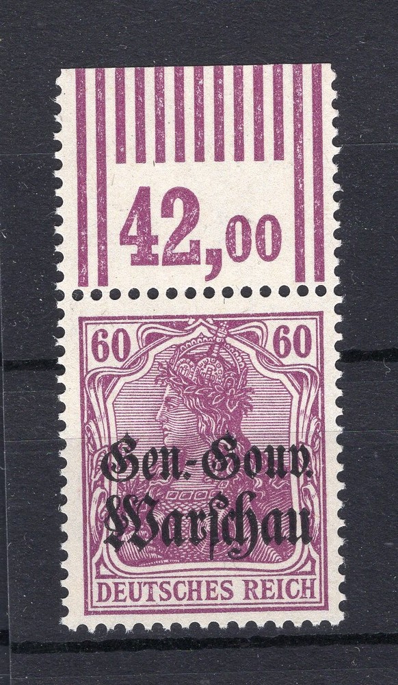 Poland 16b WOR Upper Margin** MNH Mint Never Hinged 30EUR (y76421)