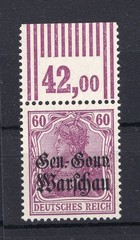 Poland 16b WOR Upper Margin** MNH Mint Never Hinged 30EUR (y76421)