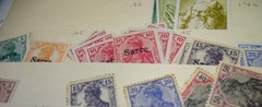 Saar Basin territory Stamps? stock book from an estate sale Saarland Germany