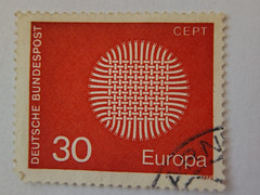 GERMANY DEUTSCHE stamps, mix of 6 stamps between the years 1959-1974.