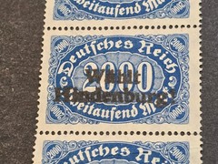 WAHLT HINDENBURG! Imperial German Reich 2000 Inflation Stamp w Voting Overprint