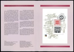 GERMANY FOLDER 1999/11 M/S S/S IBRA FAIR NUREMBERG BAVARIA 1 BLACK SAXONIA 3 RED