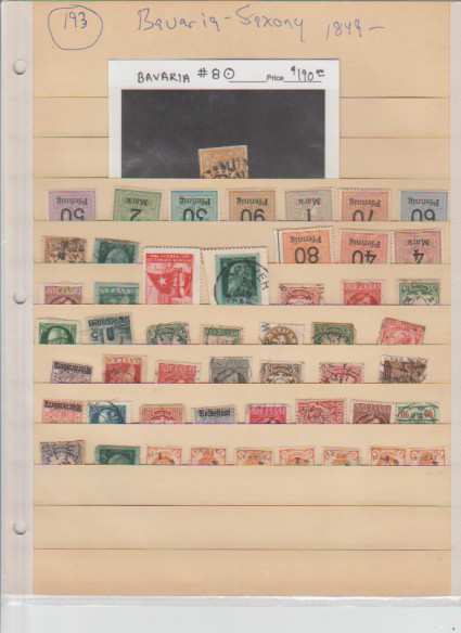 Bavaria-Saxony Stamp Lot (Auction-193)