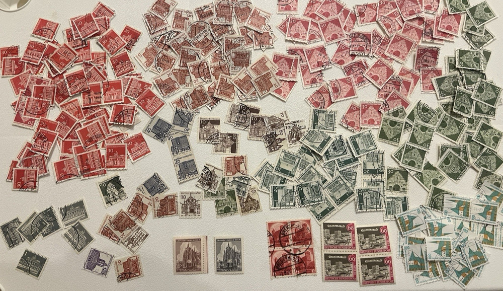 GERMANY STAMPS ARCHITECTURE CASTLES DEUTSCHES REICH, BUNDESPOST