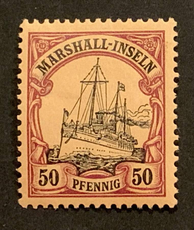 Travelstamps: GERMANY MARSHALL ISLANDS STAMPS Kaiser’s Yacht 50pf MOGH UnWMK