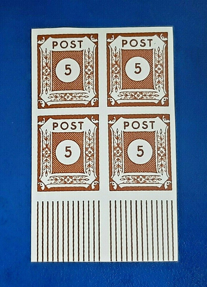 Germany Stamps Allied Occupation 4x 5 Pfennig 1945 Block SBZ Mi. Nr. 42 (19784)
