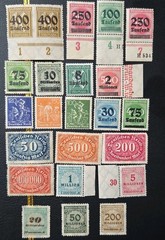 🇩🇪Germany 22 Stamps 1923 WW1 includ 200 Millionen Mrak Hyperinflation MNH MH