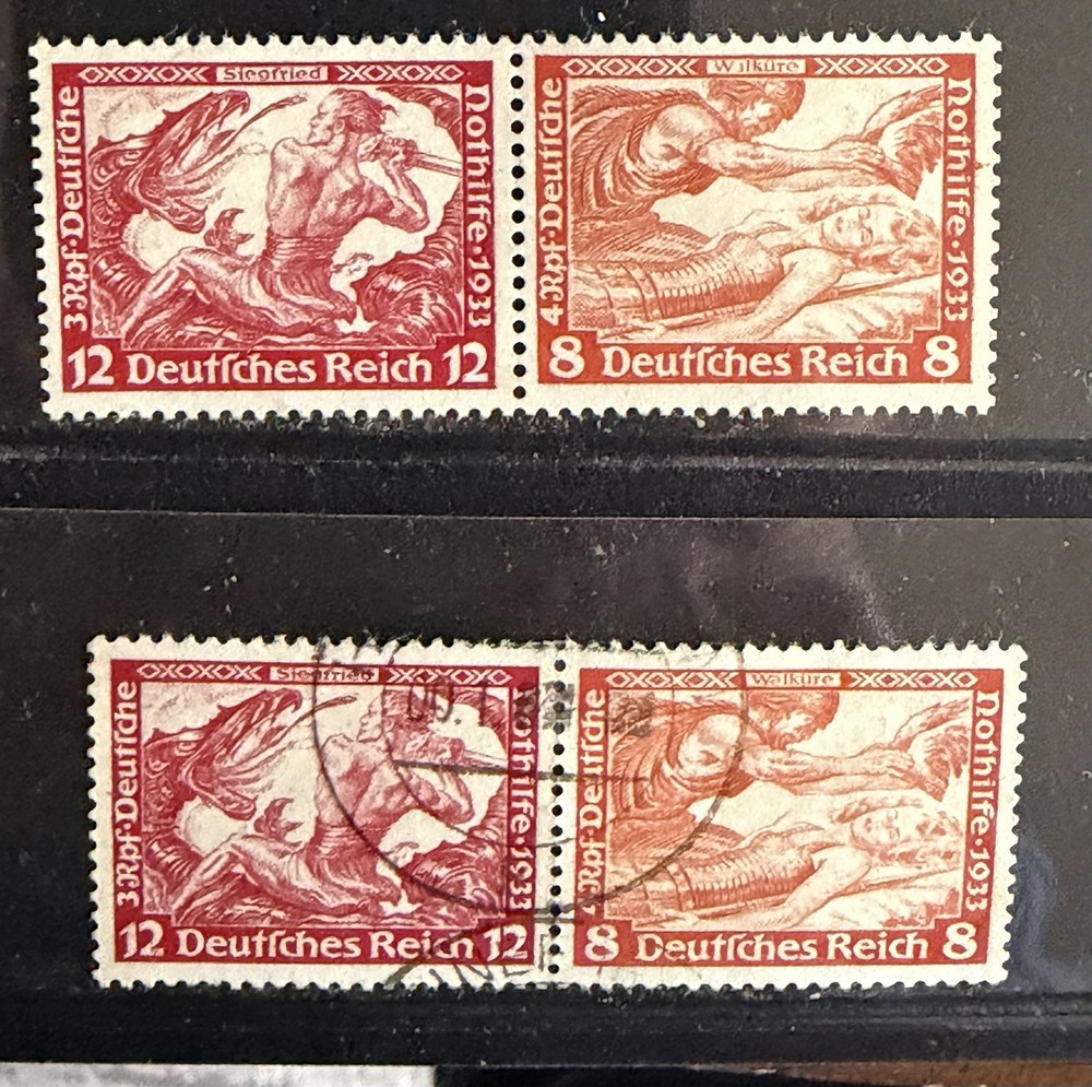 GERMANY – Zusammendrucke Mi. # 503-4 used – Mint NG / Used – CV € 70 $80